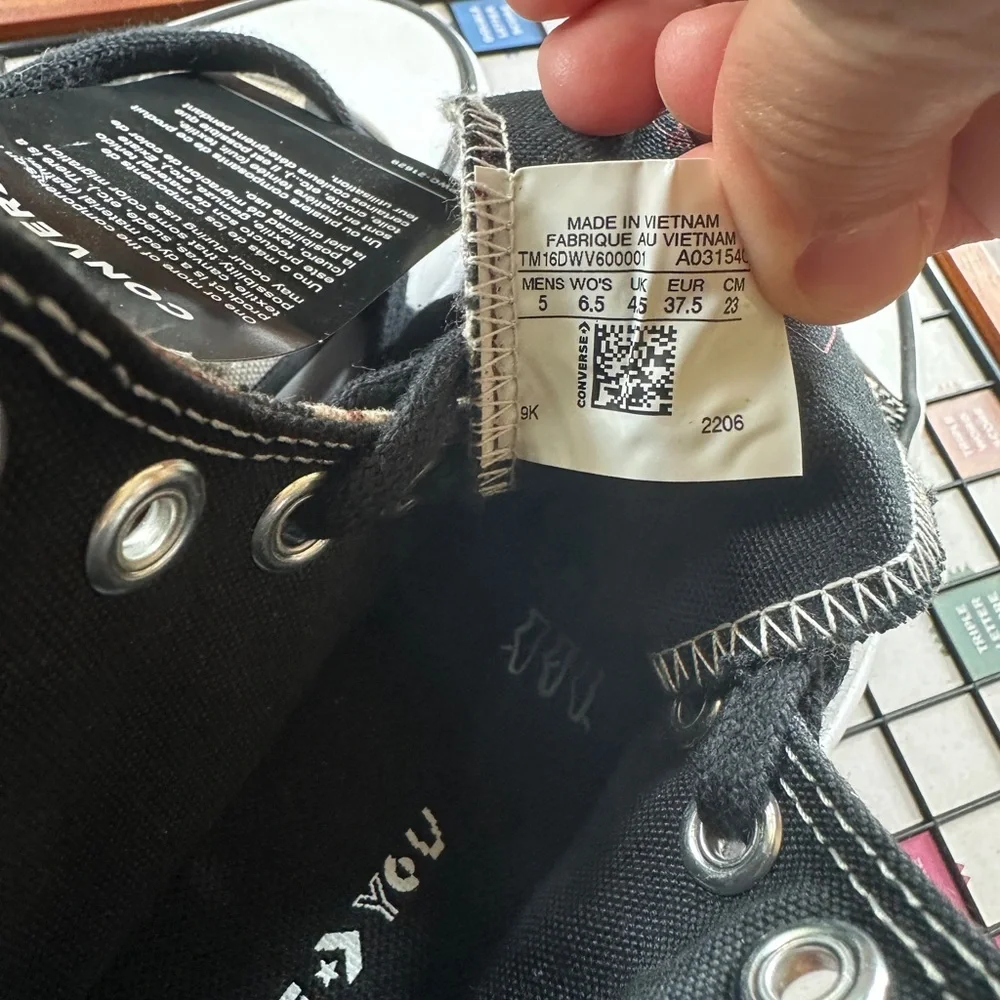 Converse Brown and Black High-Top Sneakers camo fly run - Picture 8 of 8